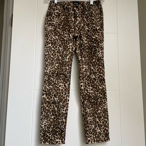 EUC Hudson Leopard print Jeans, 12, worn and washed only one time!